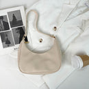 Retro Women PU Leather Hobos Shoulder Bag Casual Solid Color Small Underarm Bags