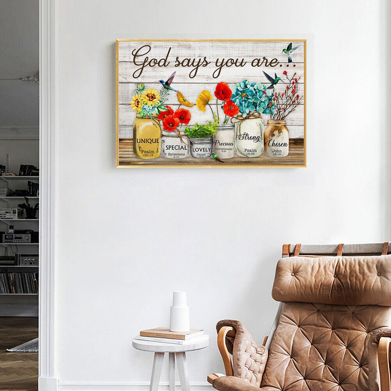 5D DIY Full Round Drill Diamond Painting Art Mosaic Birds Rhinestone Drawin