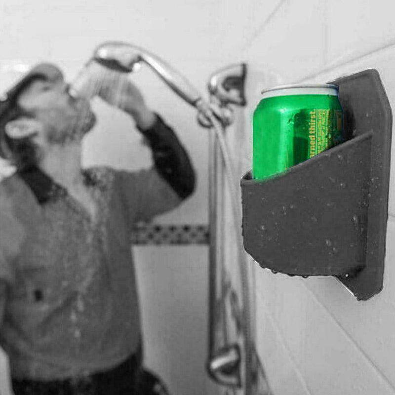 Shower Beer Holder Beverage Drink Rack Black Sticks Glass Sudski to L6W3