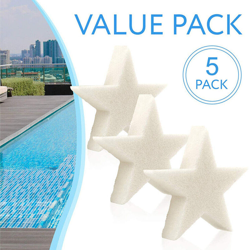 #A 5/10pcs Floating Pool Cleaning Sponge Reusable Pool Oil Absorbing Cleaner Spo