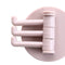 Bathroom Wall Hanging Rotatable 3 Hooks Adhesive Bracket Holder (Pink) Newly