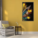 5D Diamond Painting Kit Feather Full Round Drill DIY Mosaic Picture Home De