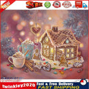 Diamond Painting 5D DIY Dessert House Full Round Drill Rhinestone Picture Newly