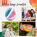 Silicone Split Color Mixing Cup - Multi Channels Paint Divider (2 Channels)