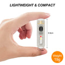 Mini LED EDC Flashlight Fishing Camping Emergency Keychain Light (Luminous)