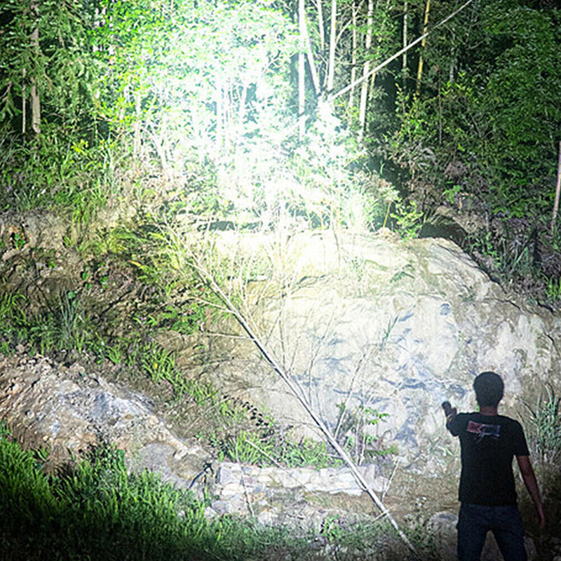 Xhp50+cob Flashlight Flashlight 1000lm Outdoor Flashlights USB 2 in 1 for Hiking