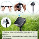Solar Powered Sunflower Lights Outdoor Wall Fence Lamp Fairy String Lights