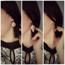 Bohemia Jewelry Geometric Drop Dangle Circle Leaf Earrings Set Tassel Fringe