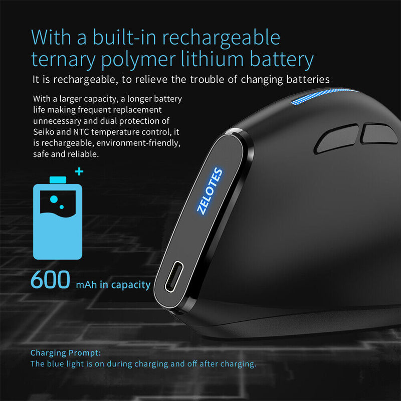 ZELOTES Wireless Mouse 6 Buttons F-36A 2.4G Wireless Mouse Computer Accessories