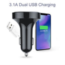 Fast Charger Dual USB Transmitter Compatible 5.0 FM Modulator Car Bluetooth
