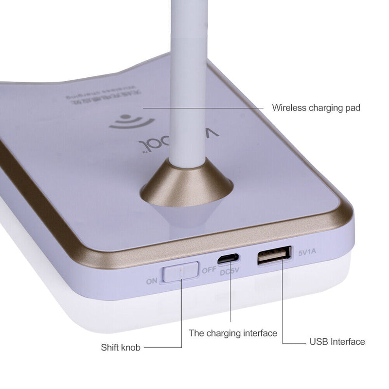 VODOOL LED Desk Lamp with Smartphone Wireless Charging Station-114387