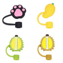 Tips Cup Accessories Silicone Straw Plug Drinking Dust Cap Cartoon Plugs Cover