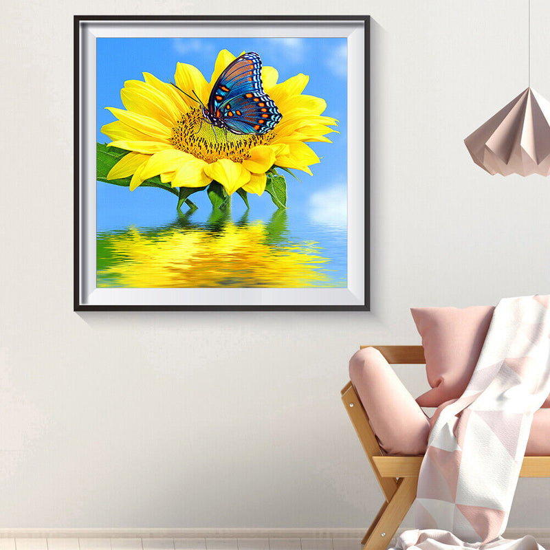 5D DIY Full Drill Diamond Painting Positive Sunflower Embroidery Needlework Set