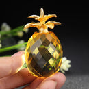 Transparent Crystal Pineapple Figures Office Ornament DIY Art Gift Home Decor