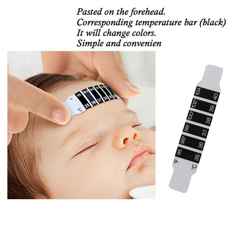 LCD Color Change Baby Forehead Thermometer Sticky Head Temperature Meter