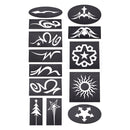 20x Fashion Hair Tattoo Template Stencil for DIY Hairdressing Styling Trimmer