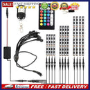 12pcs Motorcycle RGB LED Strip Kit RF Remote Control Waterproof Accent Lights