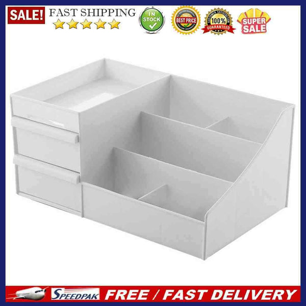 Portable Makeup Drawer Cosmetic Storage Box Desktop Sundries Organizer Dormit