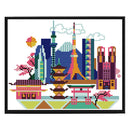 Part Embroidery Tokyo Counted Cross Stitch 14CT 2 Strand Cotton Crafts