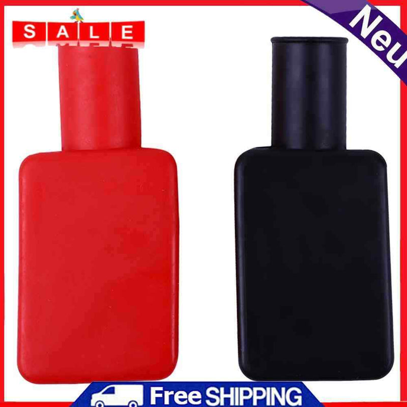 2pcs Universal Car Battery Negative Positive Terminal Cover Insulating Protector