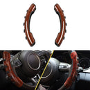 Car Steering Wheel Booster Cover Interior Accessories (Peach Wood Grain) Newly