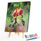 Digital Paint Flowers Painted By Numbers On Canvas Decor