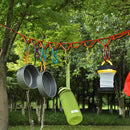 Multi-function Outdoor Camp Hiking Hanging Rope Tent Clothes Line Hanger St