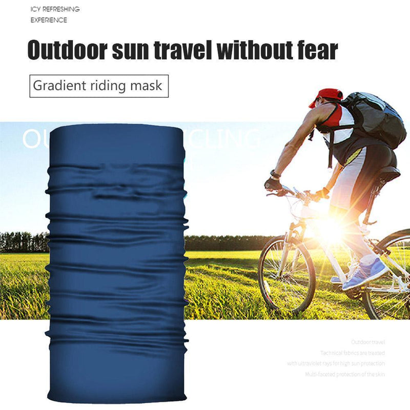 Cycling Camping Tube Scarf Outdoor Gaiter Bandana Headband (Royal Blue)