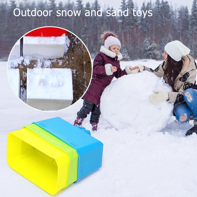 Outdoor Winter Kids Snow Sand Mold Plastic Castle Brick Maker Random Color
