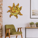 Metal Sun Moon Art Crafts Rust-proof Wall Ornament Gift Home Garden Decor Newly