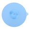 Silicone Cup Lid Reusable Leakproof Insulation Bowl Cup Cover (Blue L)