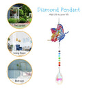 DIY 5D Diamond Painting Rainbow Maker Wind Chime Light Catcher (Butterfly) Newly