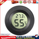 Digital Thermometer Hygrometer Meter for Reptile Turtle Fish Tank (Black) Newly