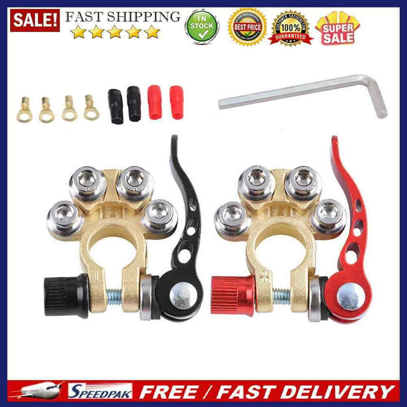 Car Battery Terminal Wire Cable Clamp Quick Release Disconnect Auto Accessories