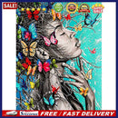 5D Diamond Painting Kit DIY Butterfly Woman Full Round Drill Home Decoratio