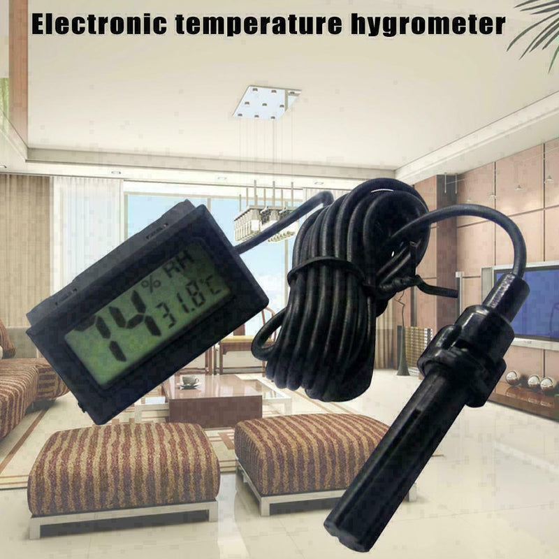 Mini Digital LCD Display Thermometer Hygrometer Temperature Meter S1L4 P8J0 F6I5