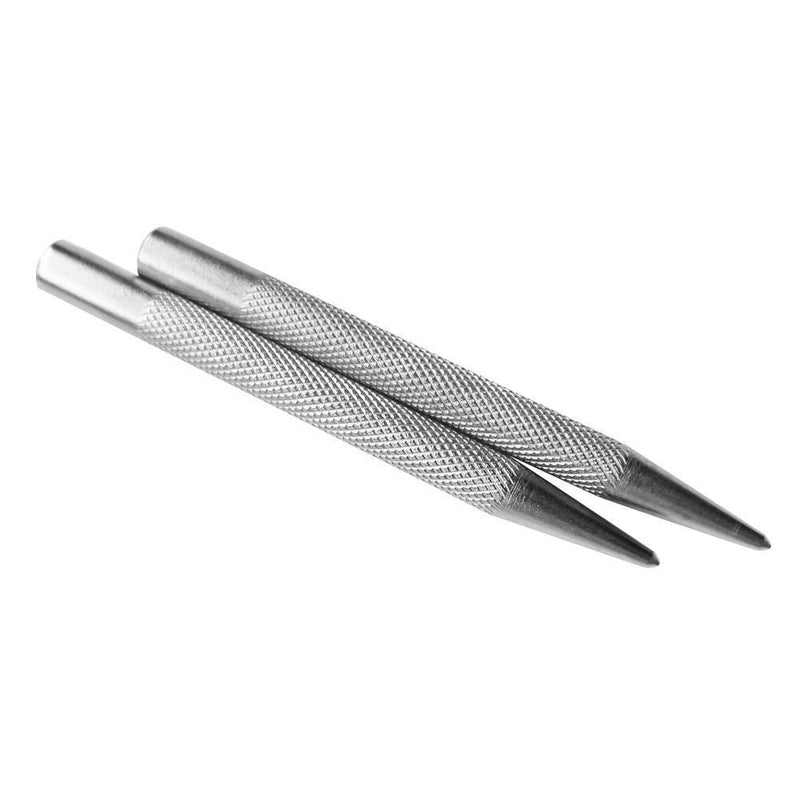 Automatic Centre Punch Anti Slip Knurling Handle Steel Metal Drill Tool
