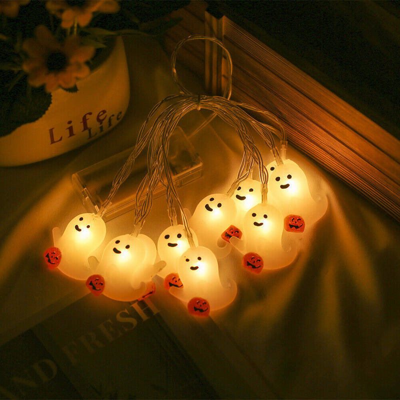 #A 1.5m Decor Lights Lightweight 10LED ABS Festival Party Decor Halloween Orname