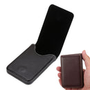 Business Card Holder 2pcs PU Leather Name Card Case Pocket (Black Coffee)