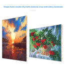 40 x 50cm Wooden DIY Diamond Painting Frame Embroidery Print Photo Picture Case