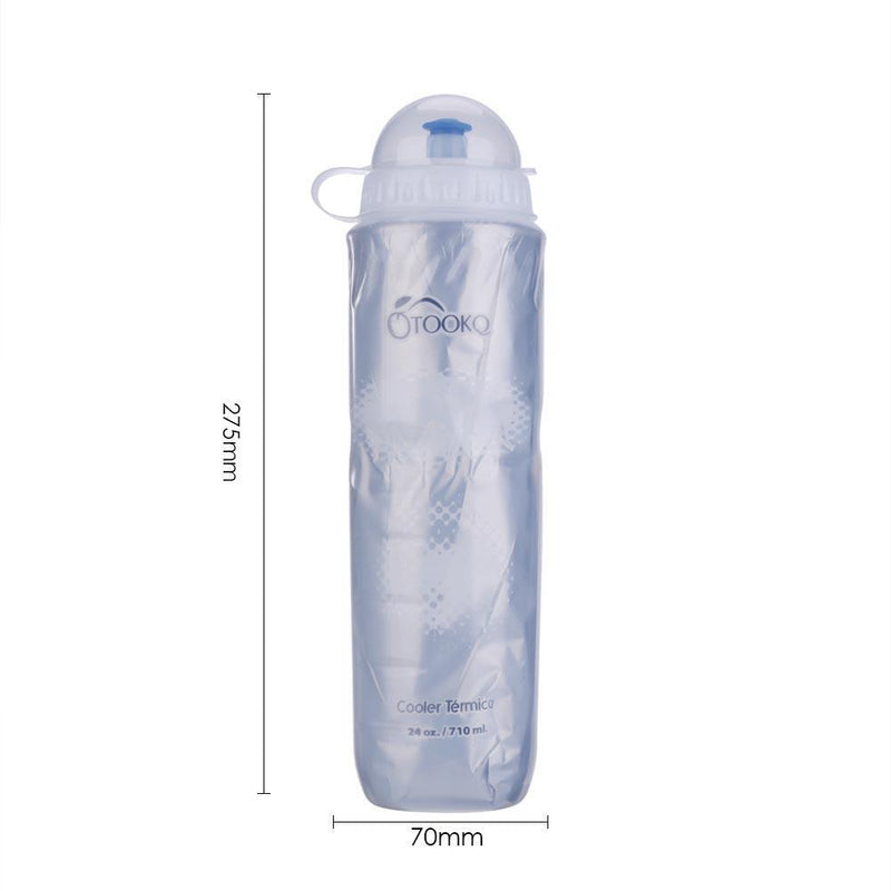710ML Portable Bike Bicycle Cycling  Drink Jug Water Bottle Cup (White)