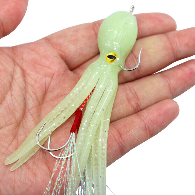 11cm 22g Octopus Soft Fishing Lures Jig Hooks Crankbait Artificial Bait Tackl