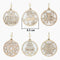 Wooden Pendants Hanging Ornaments Xmas Tree Wood Chip Christmas Decorations