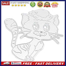 Transparent Silicone Cat Shape Mould Seal Embossing Metal Paper Cut Card Mo