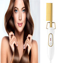 2 in 1 Hair Straightener Curler Electric Heating Comb Hairdressing Styling Tool