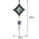 DIY Rotating Wind Chime Novelty Metal Hanging Sculpture Wind Chime Bell (D)