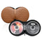 Portable CD DVD 20 Capacity Storage Case with Zipper Car Disc Box (Brown)
