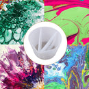 Split Color Mixing Cups Paints Art Tool 3 Channels Pouring Cup White (2) Newly