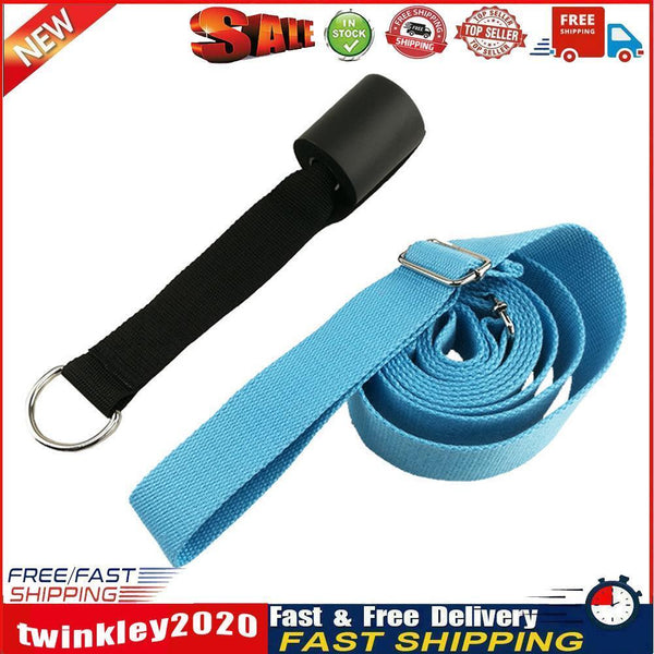 Door Sports Yoga Ballet Band Dance Exercise Soft Leg Stretcher Belt (Blue) Newly