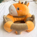 Baby Sofa Support Seat Cover Plush Learning To Sit Feeding Chair (Giraffe) Newly